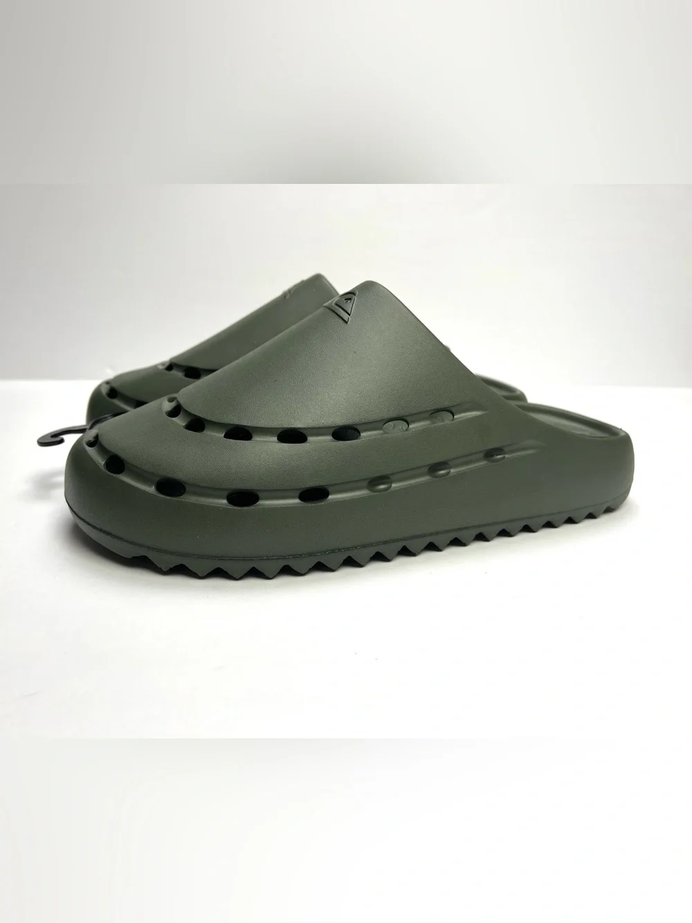 Quiksilver Cloudbreak Clog Slide Sandals Mens Size 12 Olive Green Arm